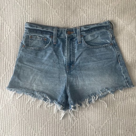 Madewell Pants - Madewell Light Wash Perfect Denim Shorts Size 26